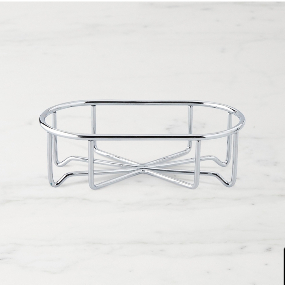 Williams Sonoma Stainless-Steel 2 Bottle / Double Caddy / Holder